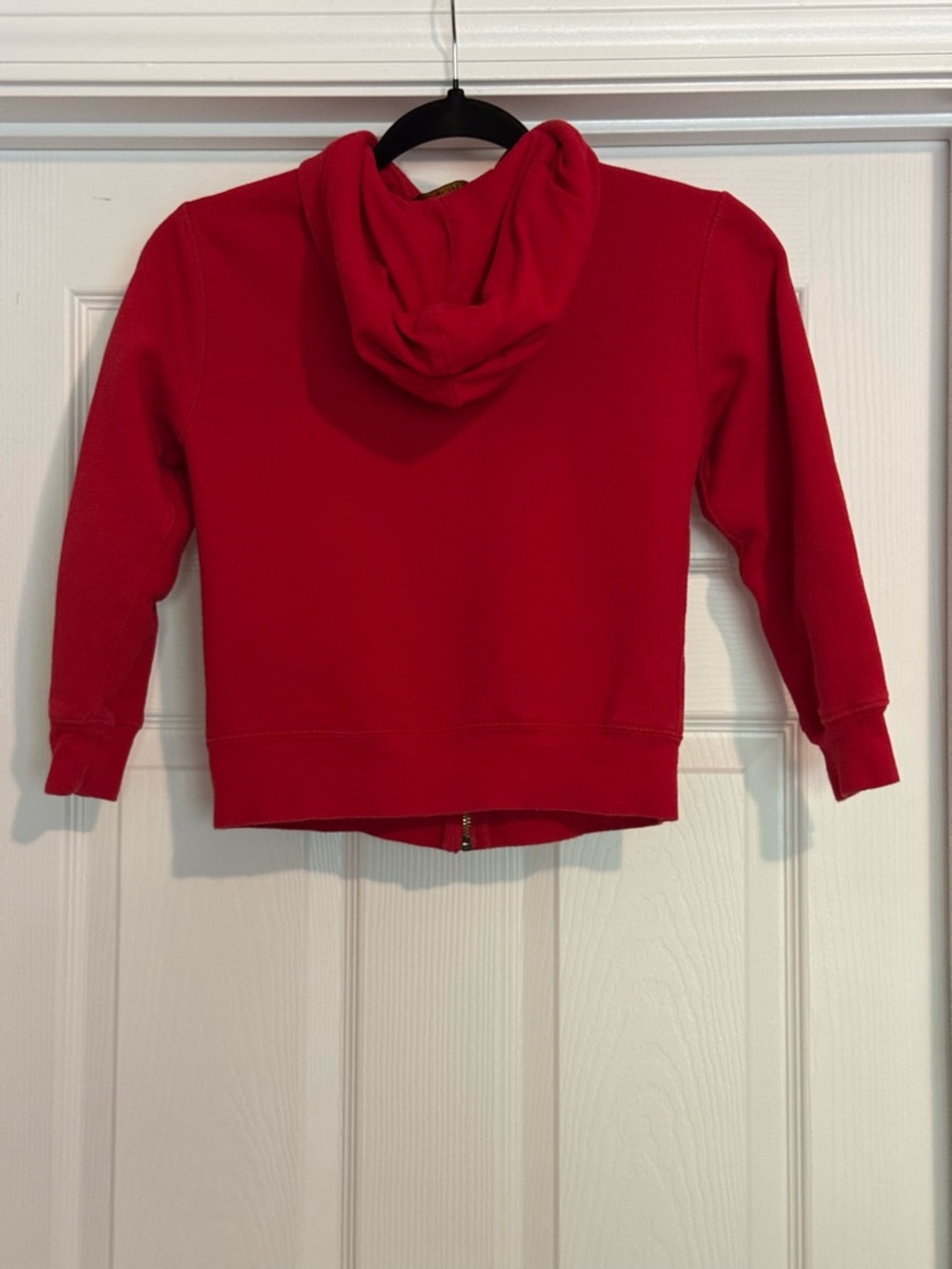 Ralph Lauren Kids Bright Red Full-Zip Hoodie with Polo Logo - Picture 5 of 5